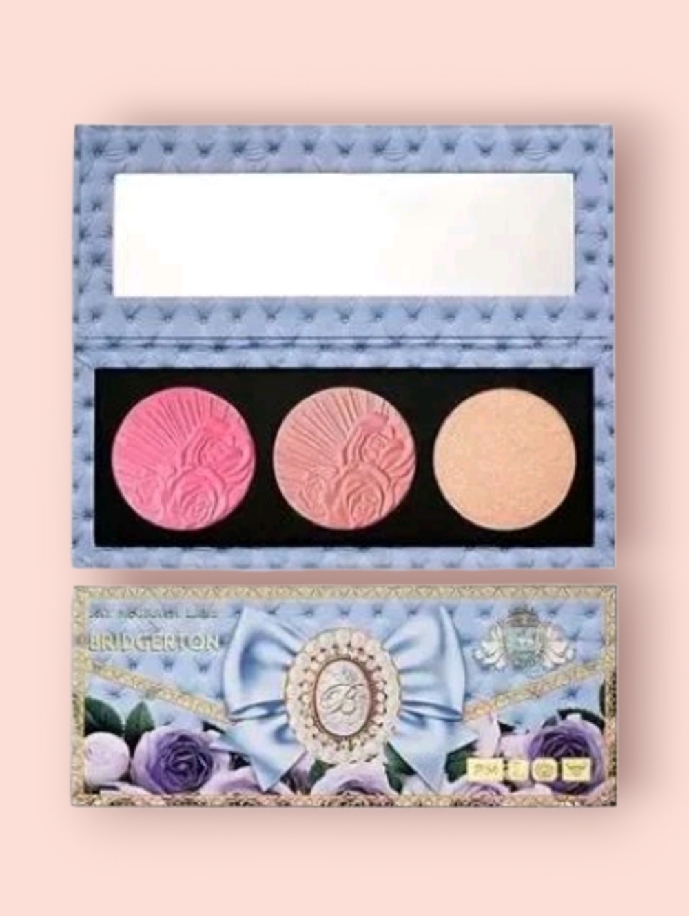 NIB Pat McGrath x Bridgerton Divine Blush Glow Trio Love At First Blush Palette
